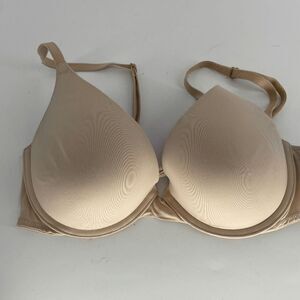 Pink Victoria's Secret Womens Padded Wired Bra Adjustable Straps Tan Size 34C